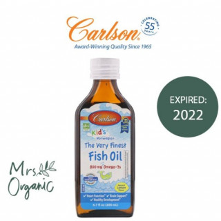 Carlson Labs, Kid's Norwegian, The Very Finest Fish Oil, Natural Lemon