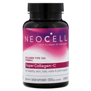 Neocell, Super Collagen + Vit C, Type 1&3 120 Tablets