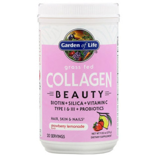 Garden of Life collagen beauty Strawberry Lemonade 270 g