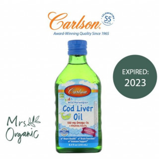 Carlson Labs, Kid's Wild Norwegian, Cod Liver Oil, Bubble Gum Flavor,