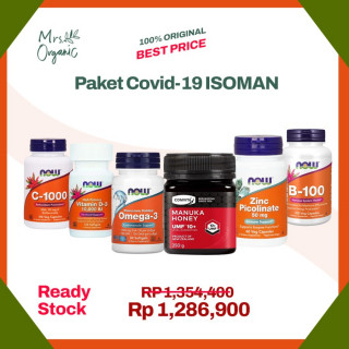 Paket Covid-19 ISOMAN ( vitamin C , D, Zinc, Omega 3 dan Madu Manuka )