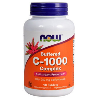 Now Foods Vitamin C Buffered C-1000 Complex with Bioflavanoids-90 Tabs