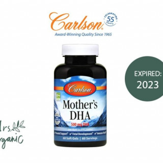 Carlson Labs, Mother's DHA, 500 mg, 60 Soft Gels
