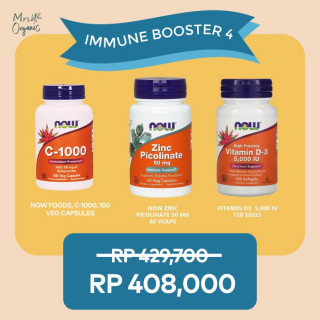 Immune Booster 4 (Vit D-3 5,000IU + Zinc Picolinate+ Vit C-1000)