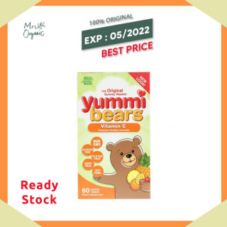 Yummi Bears Vitamin C Strawberry Orange Pineaple Flavors 60 Gummies