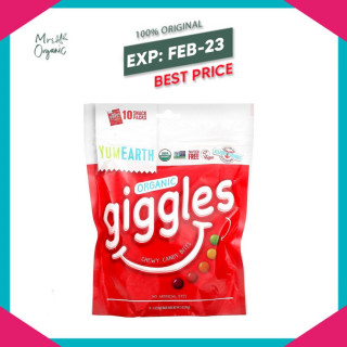 YumEarth Organic Giggles Chewy Candy Bites 10 Snack Packs, 5 oz (142g)