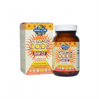 Garden of Life - Vitamin Code Raw D3 5000 IU 60ct CAPSULES