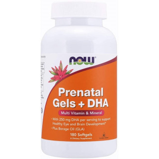 NOW PREGNANCY PRENATAL MULTIVITAMIN + DHA VITAMIN IBU HAMIL -180 SGELS