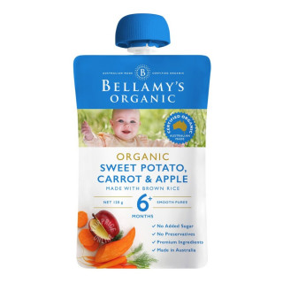 Bellamy's Organic Sweet Potato Carrot Apple 120 g