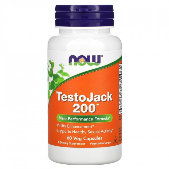 Now Foods TestoJack 200 Male Performance formula - 60 Vcaps